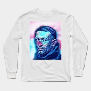 William of Ockham Snowy Portrait | William of Ockham Artwork 9 Long Sleeve T-Shirt